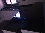 Frontal y encimera cocina de cristal