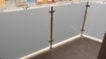 barandilla exterior inox + vidrio seguridad gris