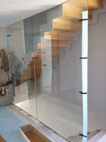 pared de vidrio transparente